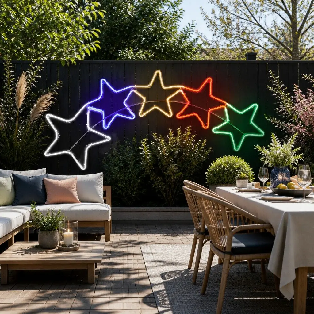 LED Christmas Rope Light 1.25M 560 Multicolour Waterproof Outdoor Decoration