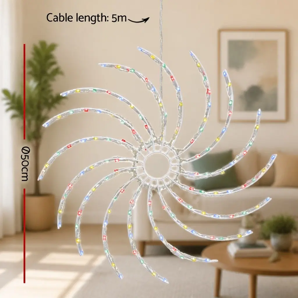 LED Christmas Lights 0.5M Multi-Coloured Outdoor Indoor Decoration