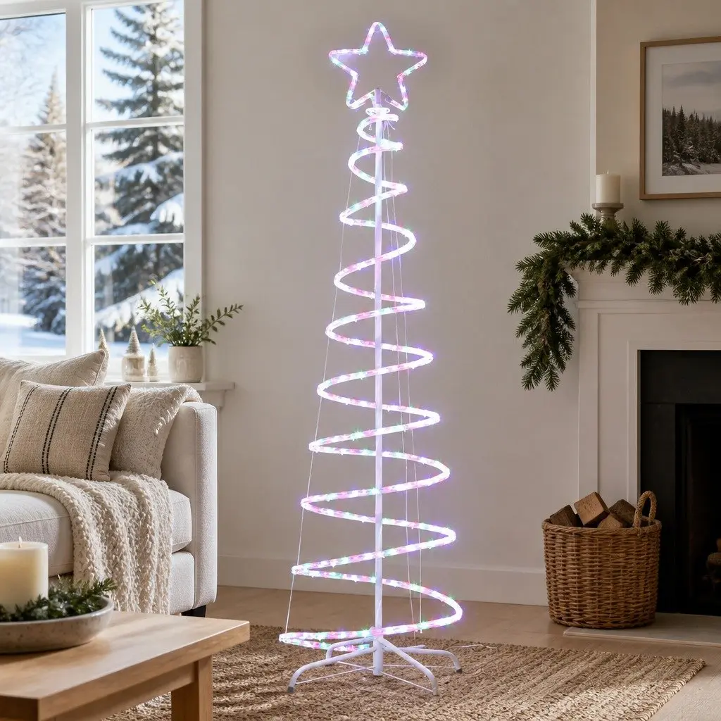 LED Christmas Tree 1.88M 288 Multicoloured Lights Outdoor Indoor Decorations