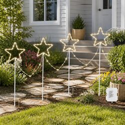 Festive Path Lights with 144 LEDs and 8 Modes