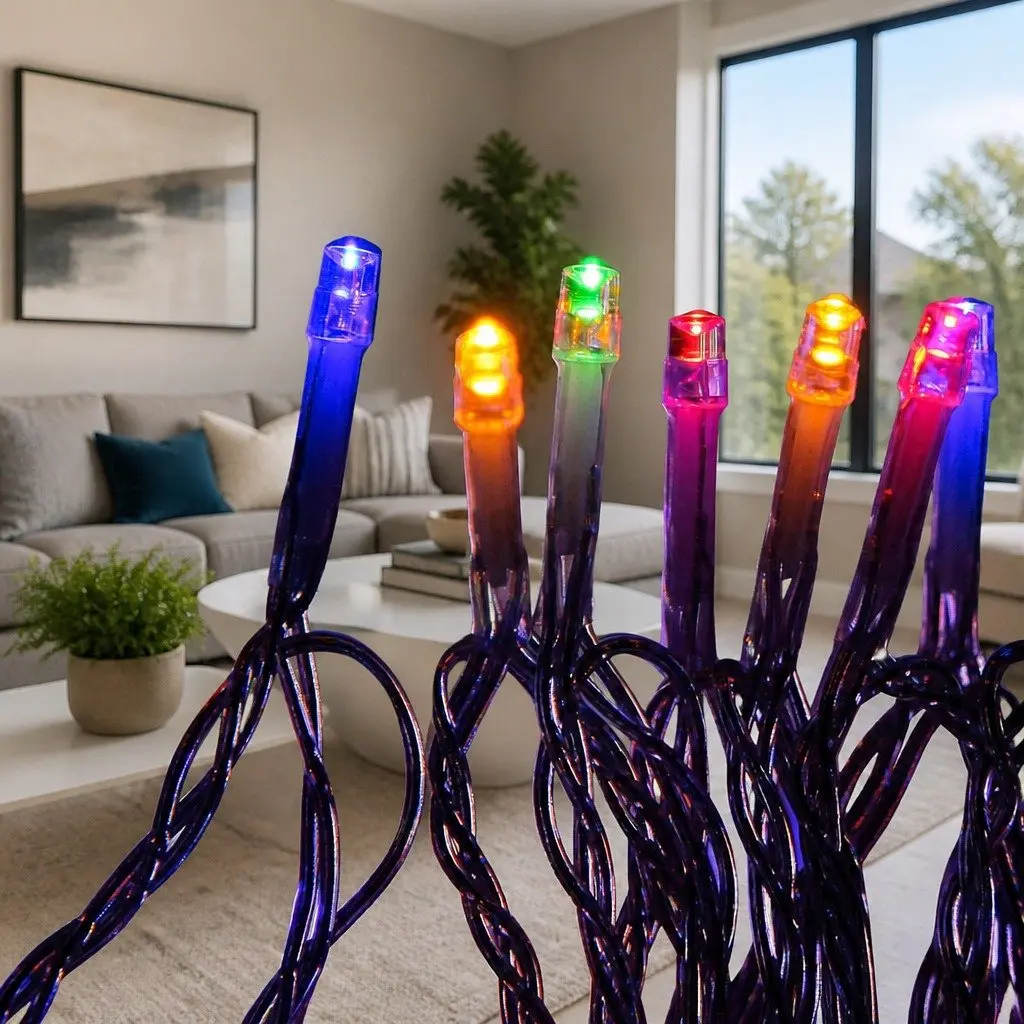 Christmas String Lights 50M 500 LED Multi-Coloured Outdoor Indoor Lights