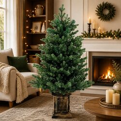 Enhance Your Holiday Space with a 1.2M Potted Christmas Tree