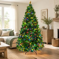 Enhance Your Home with a 7FT Pre-lit Christmas Tree