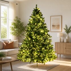Transform Your Space with 8FT Pre-lit Christmas Tree