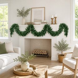 5M Green Prelit Christmas Garland to Enrich Your Home Decor