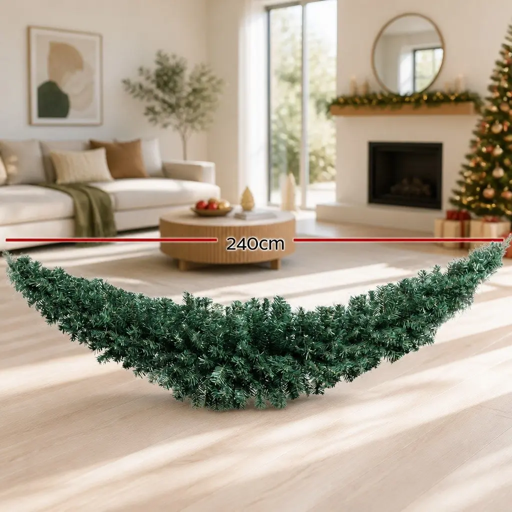 Christmas Garland 2.4m Evergreen Indoor Outdoor Decoration Non-toxic PVC