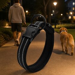 Black XS Dog Collar for Enhanced Safety and Comfort
