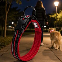 Reflective Dog Collar for Enhanced Night Safety