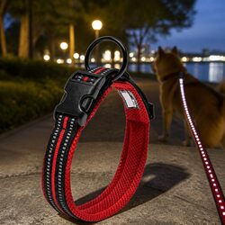 Reflective Dog Collar for Enhanced Night Visibility and Safety