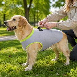 Dog Cooling Vest Yellow Small Comfort Water-Activated Pet Jacket