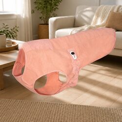 Dog Winter Coat Dusty Pink Large Pet Jacket Cold Weather Apparel