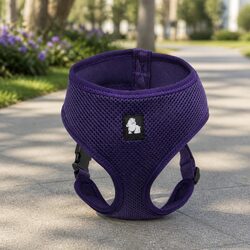 Breathable XS Dog Harness in Purple - Ideal for Outdoor Use