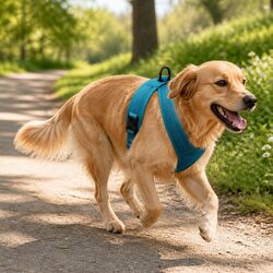 Sports No Pull Dog Harness Medium Large Reflective Padded Chest Back Attachment