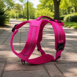 Sports Dog Harness No Pull Reflective Medium Large Extra Large Pink S