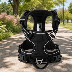 Enhance Walks with the No Pull Dog Harness XS in Black