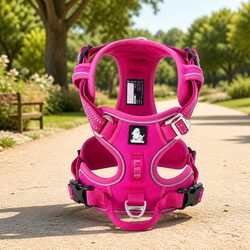 XL Pink No Pull Dog Harness for Comfortable Walking
