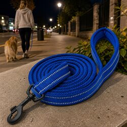 Reflective Dog Leash for Enhanced Night-Time Visibility