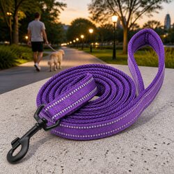 2m XS Purple Dog Leash for Comfortable Pet Walking