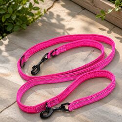 Enhance Your Walks with this Pink Multi-Function Dog Lead