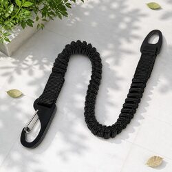 Bungee Leash Extension Black Large Attachment Dog Walking Lead Control