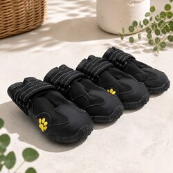 Dog Shoes Weatherproof Booties Velcro Straps Reflectors Protection Paw Comfort