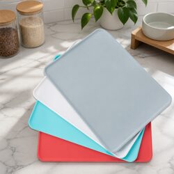Silicone Pet Food Mat Waterproof Non-Slip Dog Cat Bowl Placemat Easy Clean