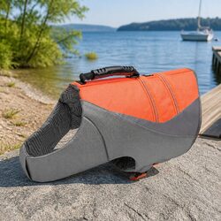 Dog Life Jacket Orange 2XS Reflective Safety Vest Water Pet Swimming Gear