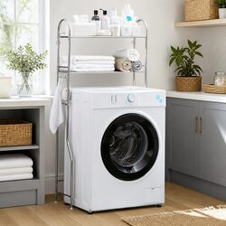 Over Laundry Washing Machine Storage Shelf Rack 2-Layer Organizer Stand