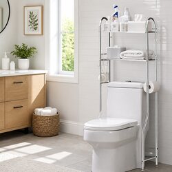 Optimize Your Bathroom Space with a 2-Tier Storage Rack