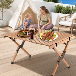 Enhance Your Outdoor Dining with a Portable Foldable Table 90x60x45cm