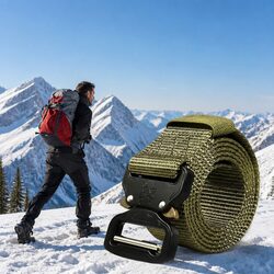 Green Tactical Outdoor Belt for Everyday Adventures