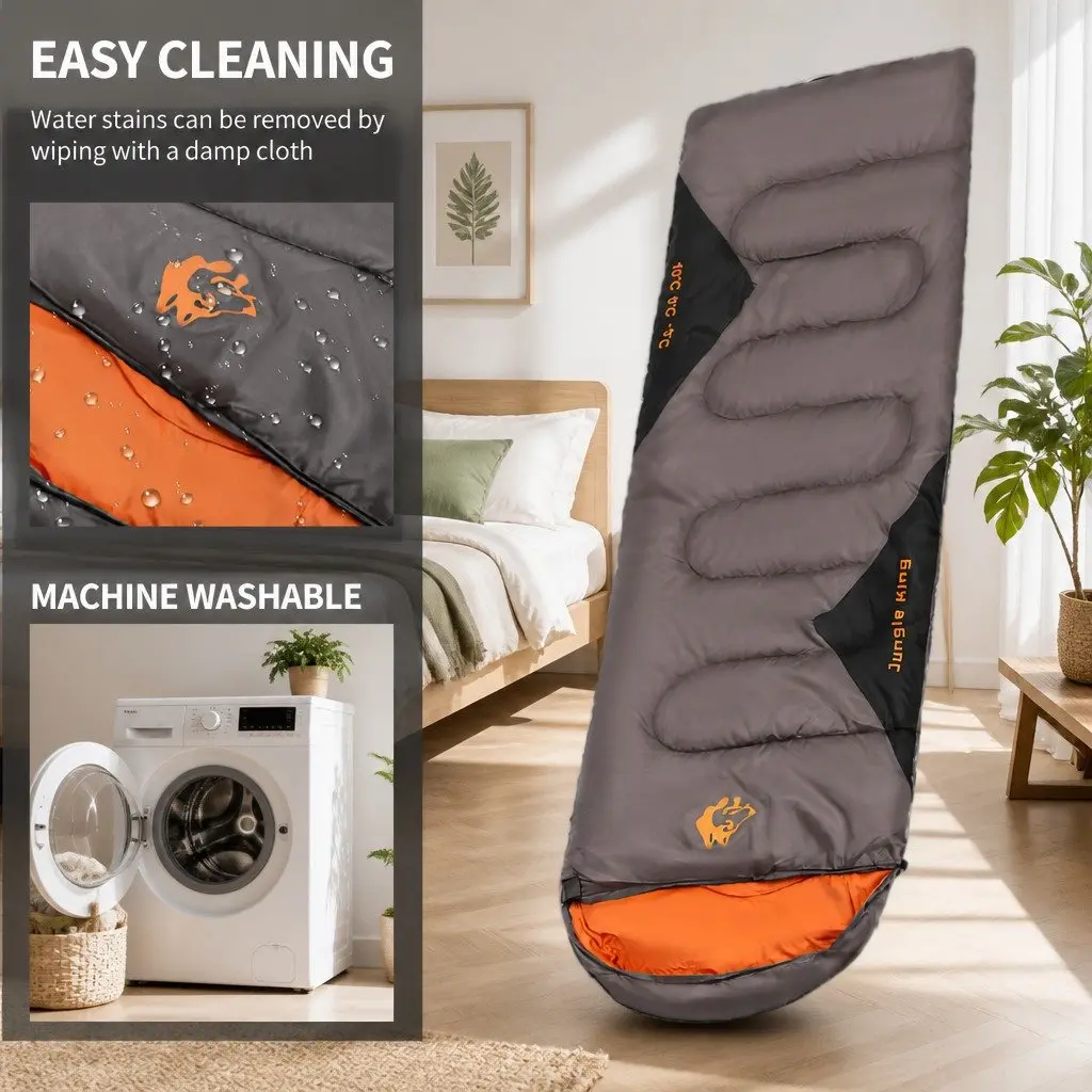 Outdoor Sleeping Bags Waterproof Envelope Design Rectangular Quilts Camping
