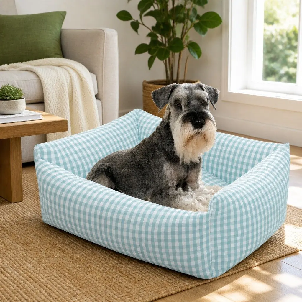 Washable Dog Bed Pet Sleeping Kennel Comfortable Breathable Warm Blue