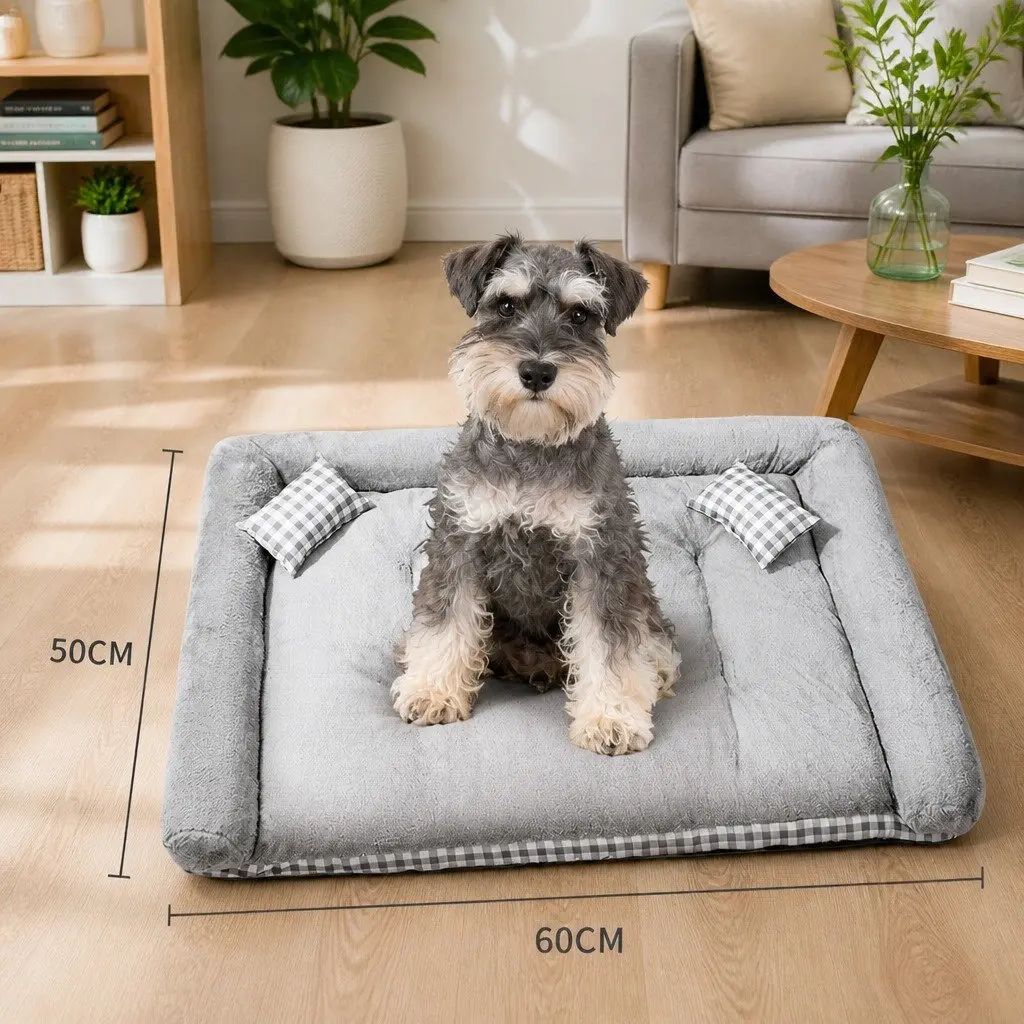 Pet Calming Bed Soft Sleeping Mat Nest Warm Detachable Pad Dogs Cats Kennels