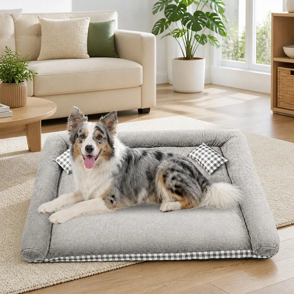 Dog Bed XL Removable Washable Thick Warm Comfort with Sponge Filling