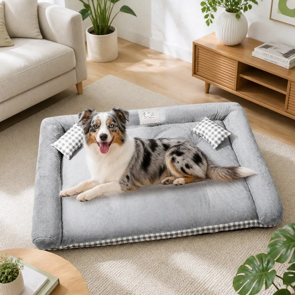 Dog Bed XL Removable Washable Thick Warm Comfort with Sponge Filling