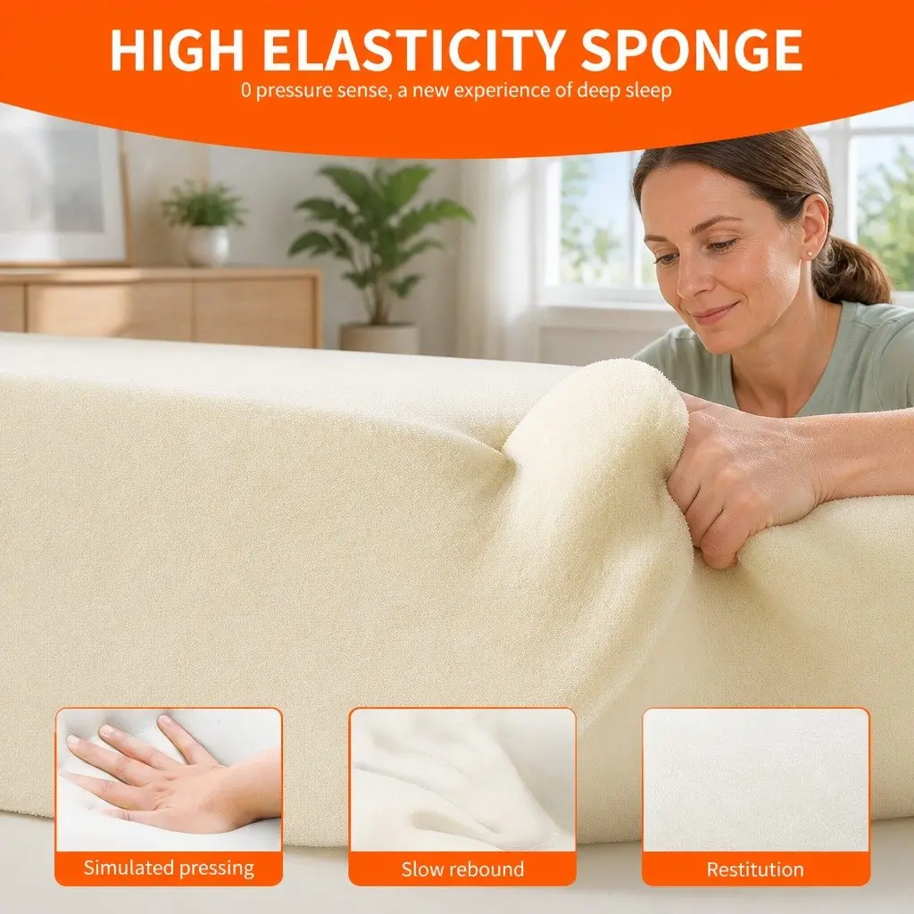 Dog Bed Sofa M Size Thickened Sponge Cushion Support Grey