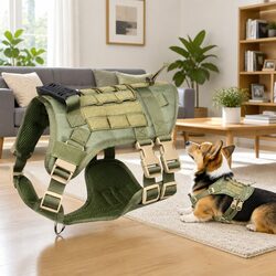 Enhance Outdoor Adventures with Puppy Harness Leash Set Green
