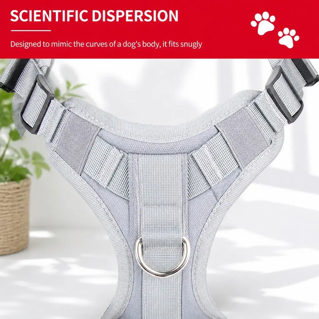 Dog Harness Large Breathable Mesh Vest with Handle for Secure Control and Easy Adjustment