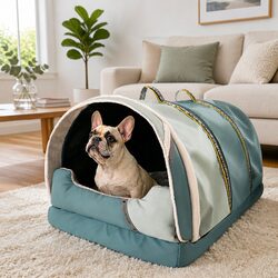 Pet Cat Dog Bed House Tent Kennel Portable Cage XS Washable Soft Warm