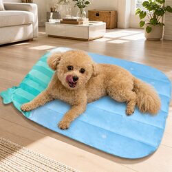 Pet Cooling Mat Dog Cat Summer Sleep Bed Nest Cushion Ice Pad Cold Silk