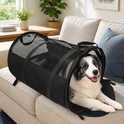 Space-Saving Foldable Pet Carrier for Travel