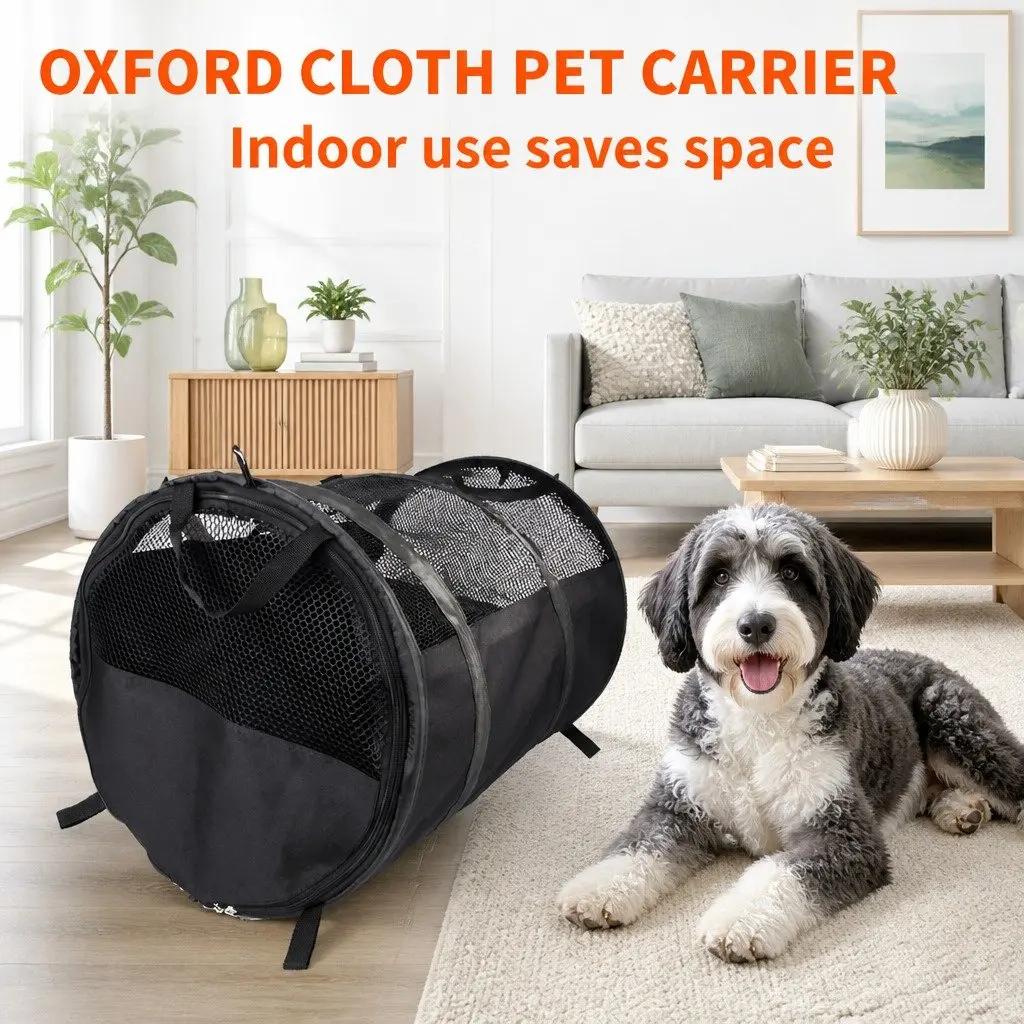 Foldable Pet Carrier Bag Large Portable Cat Dog Travel Transport