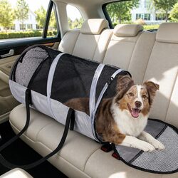 Pet Carrier Bag for Cats Dogs Portable Travel Shoulder Bag Gray