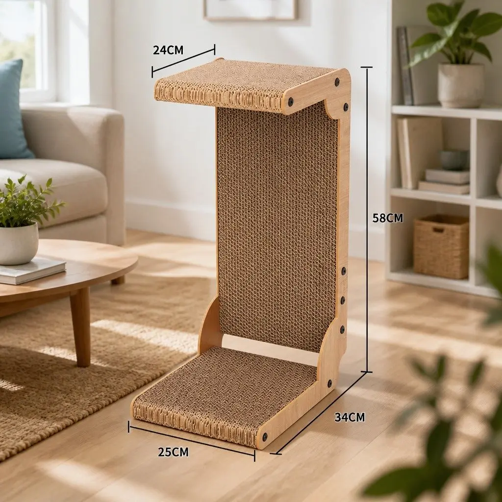 Cat Scratch Board Large Vertical Durable Cardboard Lounge Scratcher