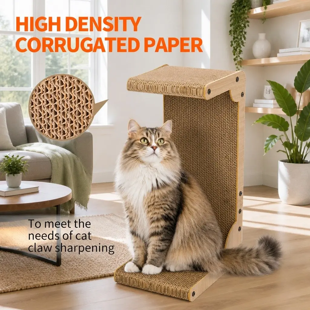 Cat Scratch Board Large Vertical Durable Cardboard Lounge Scratcher