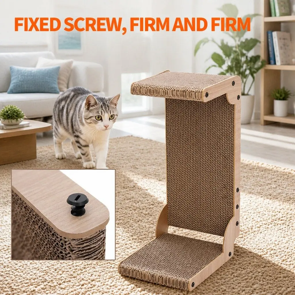 Cat Scratch Board Large Vertical Durable Cardboard Lounge Scratcher