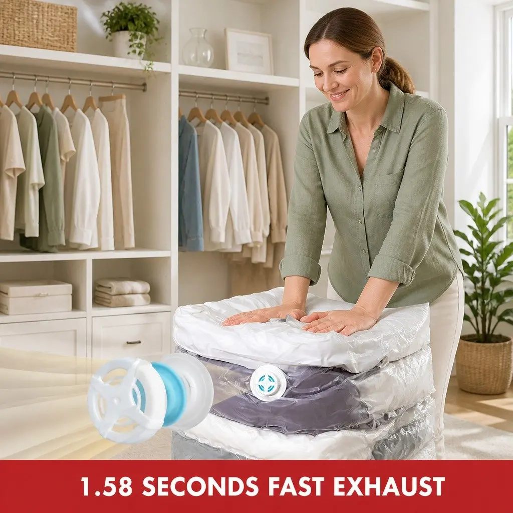 Vacuum Compression Storage Bag S Size Airtight Waterproof Seal for Clothing and Bedding