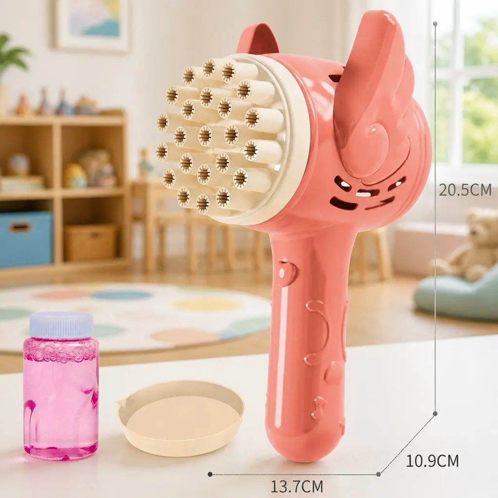 Electric Bubble Machine 23 Hole Outdoor Toy Gun Gatling Bubble Maker for Kids