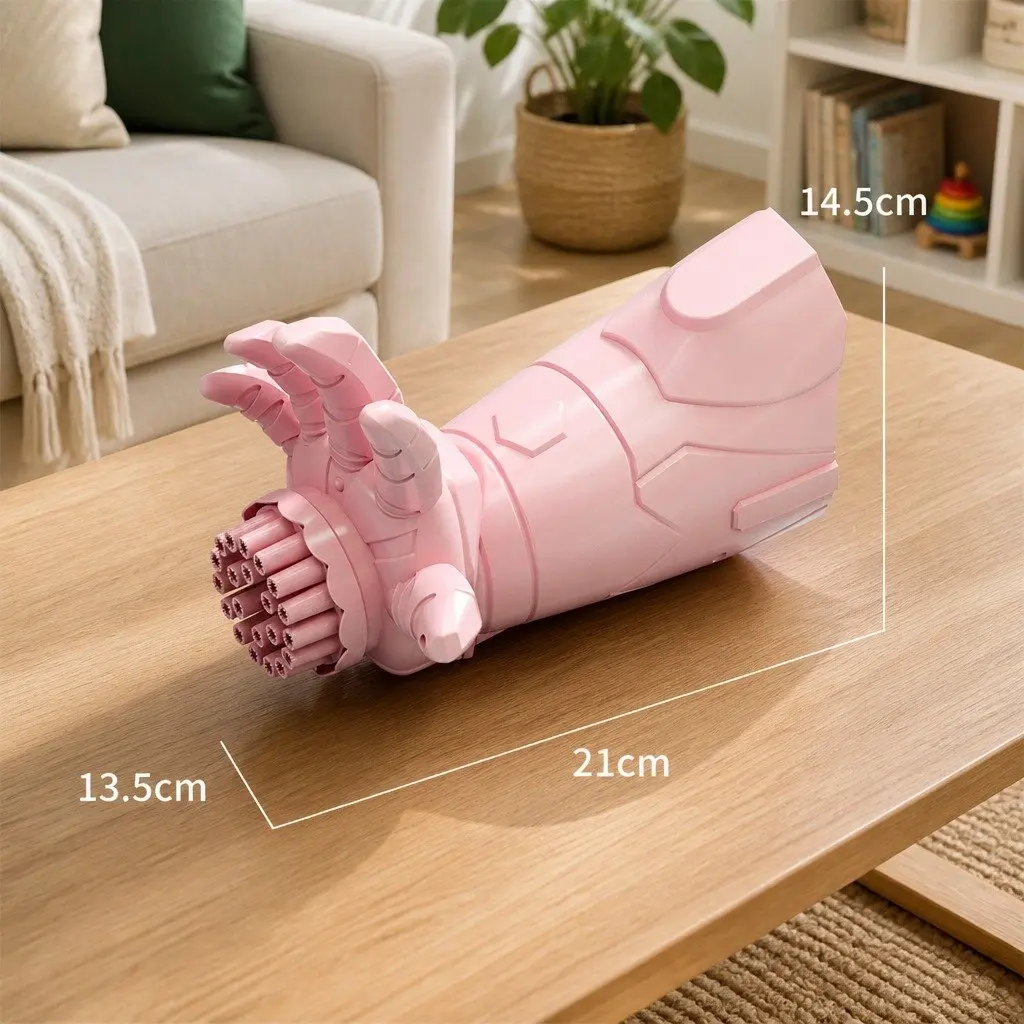 Automatic Bubble Gun Toy for Kids Porous Luminous Children Outdoor Play